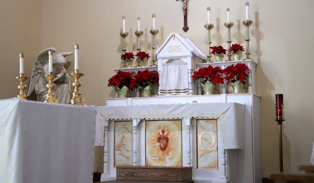 Student Handcrafts Tabernacle for Chapel