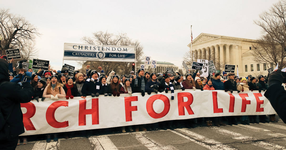 This year, Bielinski's alma mater, Christendom, led the National March for Life in Washington, D.C.