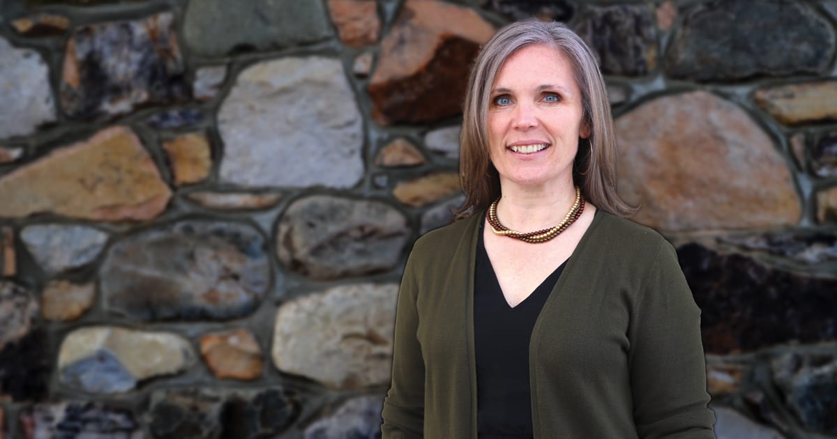Mary Stanford, adjunct professor of theology at the college.
