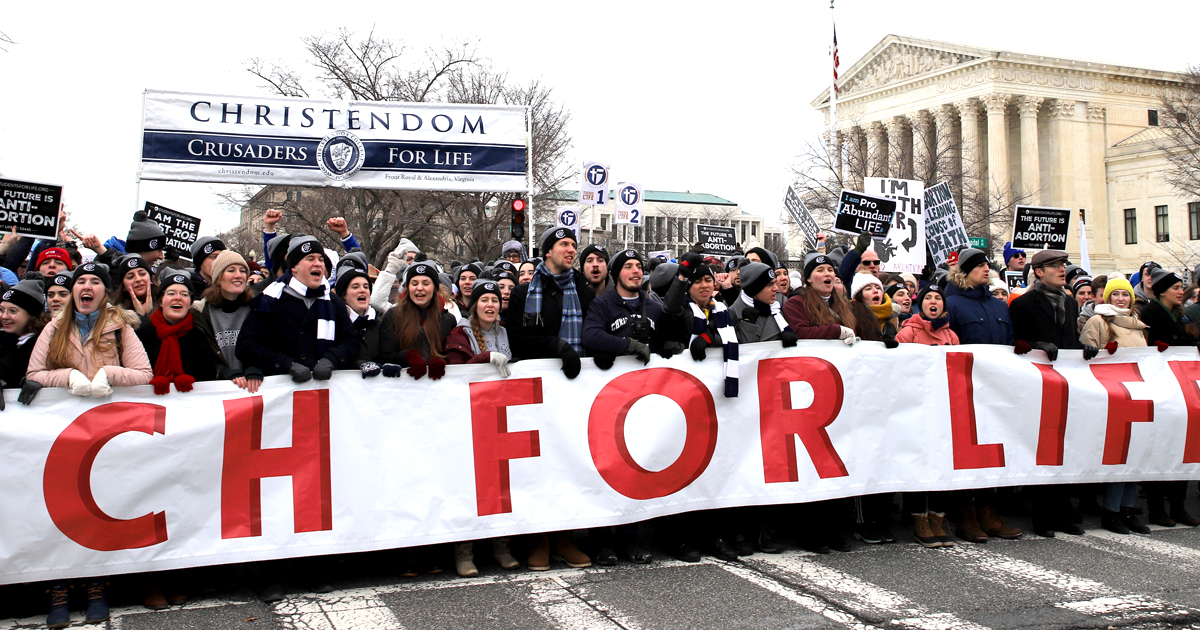 Christendom College will not hold classes and will close administrative offices on Friday, January 20, to join thousands at the fiftieth annual March for Life in Washington, D.C. — the first in a post-Roe America.