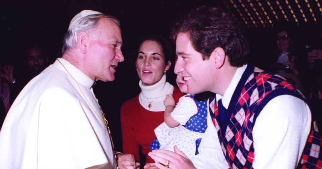 During the interview, O’Donnell shared stories about being in Rome for the election of Pope St. John Paul II, including how he first met the legendary pontiff.