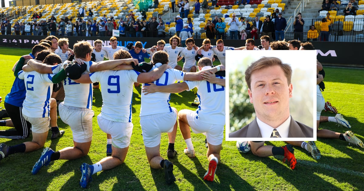 At the end of every Christendom rugby game, the players sing the prayer “Non Nobis, Domine,” which translates as “Not unto us, O Lord, not unto us, but to thy name give the glory.” That prayer changed the course of Charles Smith’s life.