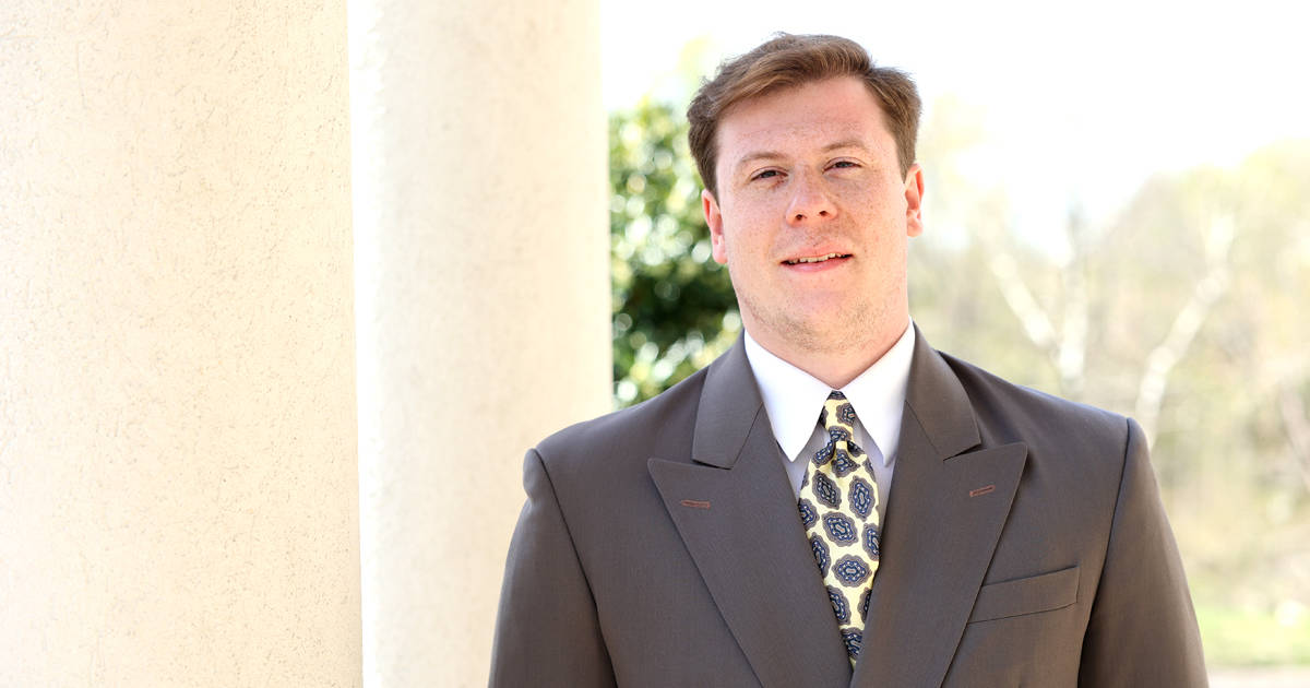 Charles Smith transferred to Christendom because he saw the school as the ideal place that he could grow in his faith while pursuing the truth in his studies.