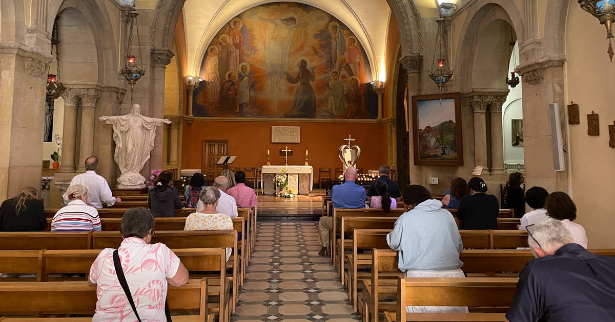 The pilgrims were able to attend Mass in numerous historic places, including at the Apparition Chapel in Paray-le-Monial where Jesus appeared to St. Margaret Mary Alacoque, revealing Devotion to the Sacred Heart.