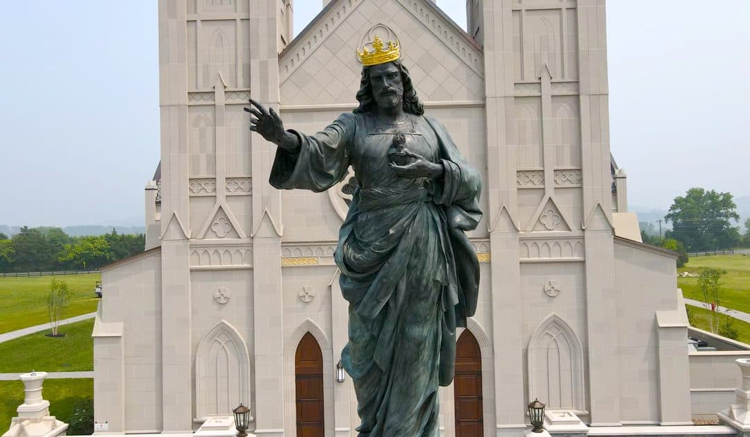 Christ the King Statue Installed at New Chapel