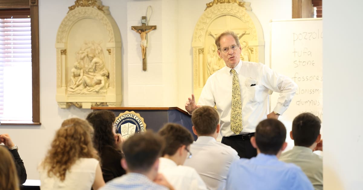 College President Dr. Timothy O'Donnell was one of the teachers for the Best Week Ever.