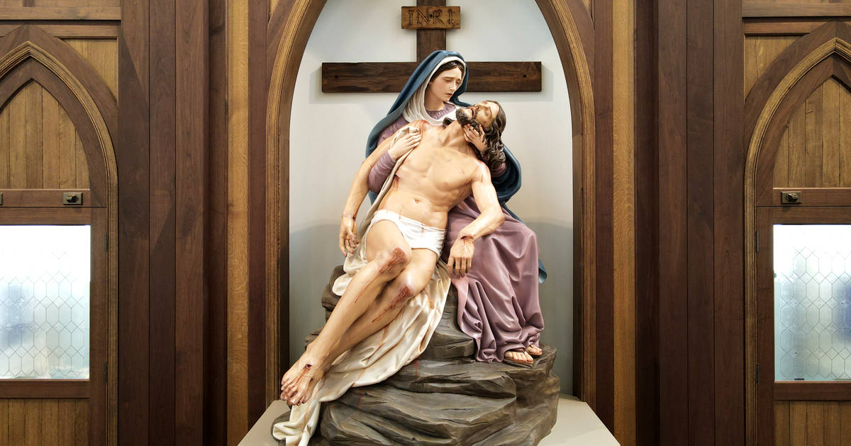 The finished Pietà.