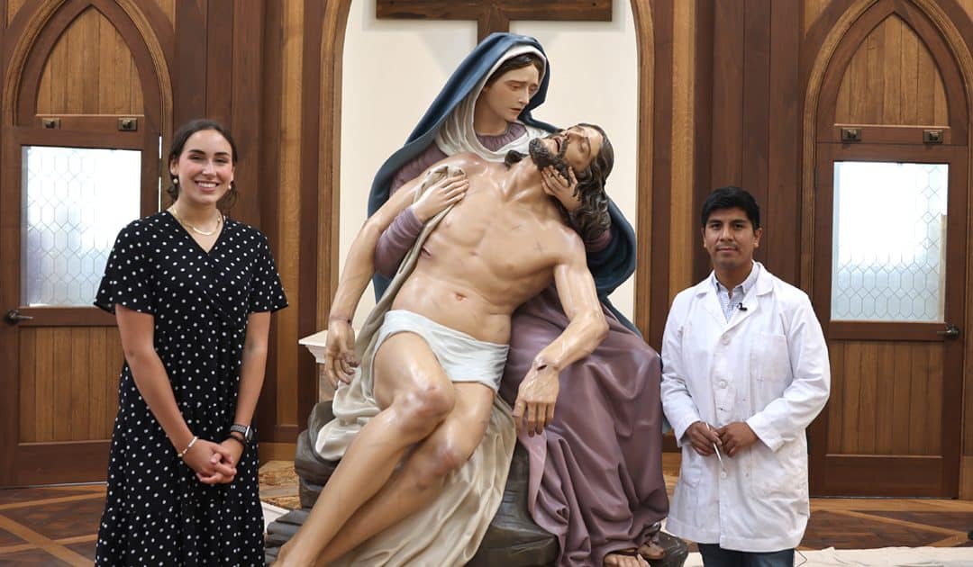 Alumni and Artist Seek to Draw Hearts to Christ Through Pietà