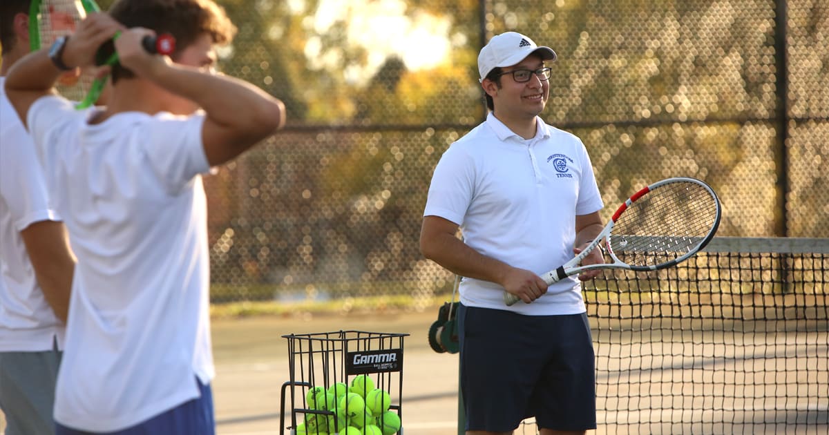 Aguilar hopes that the Tennis Club can ultimately become a varsity sport at the college.