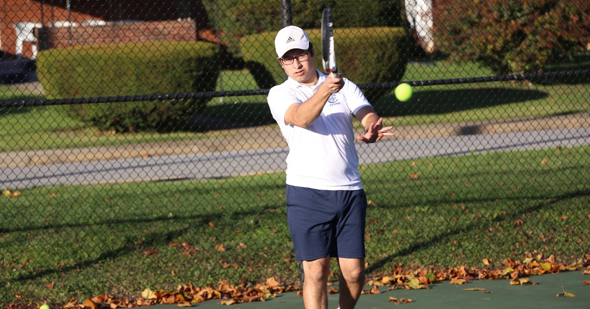 Junior Paul Aguilar played varsity tennis throughout high school and wanted to make it possible for him, and other students, to continue pursuing the sport while studying at Christendom.