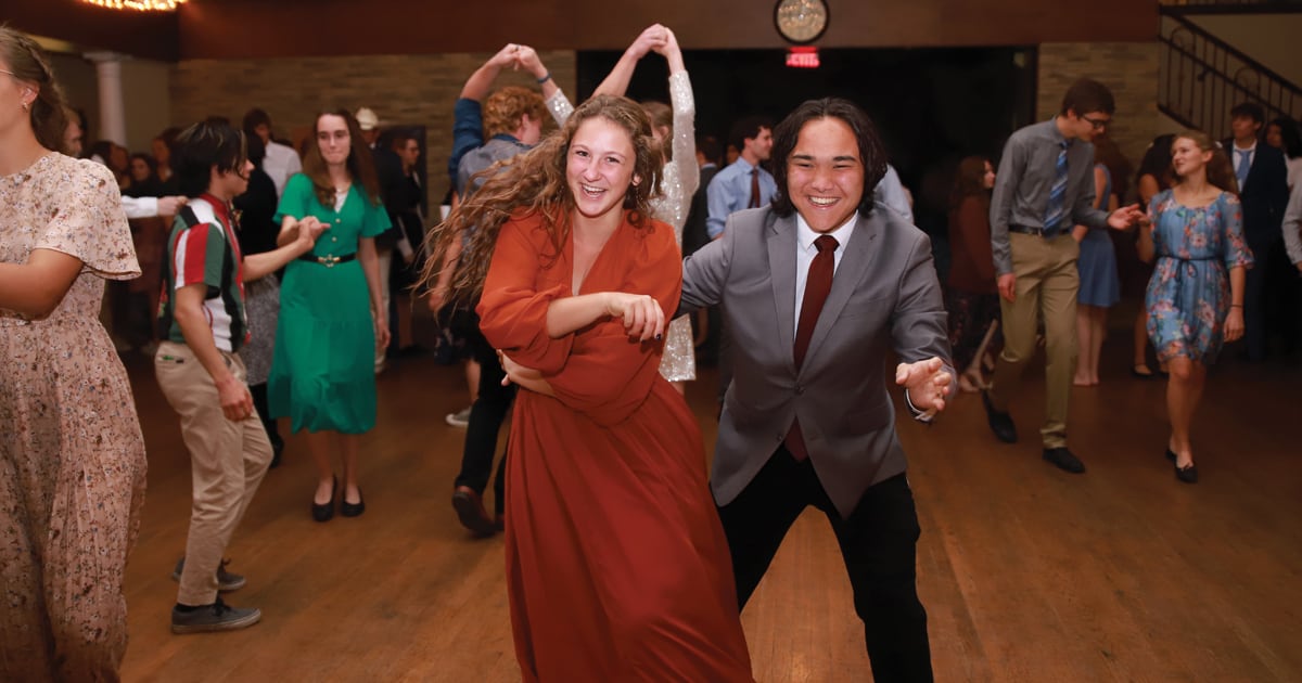 Joshua enjoys a swing dance at this year’s Homecoming Dance.