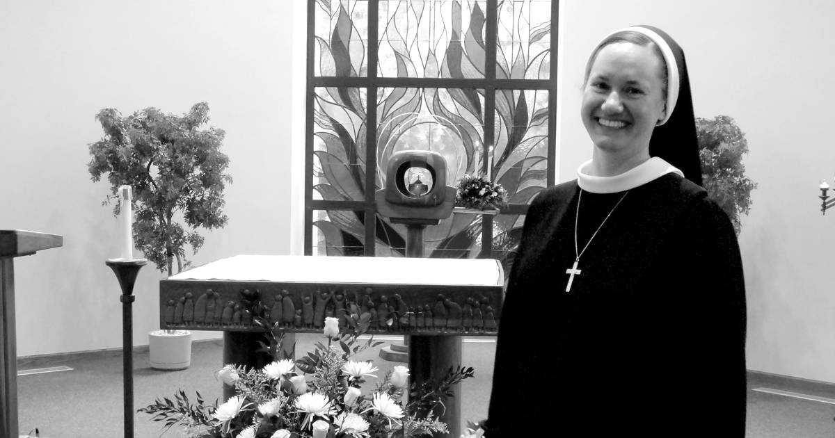 Sister Molly Bernadette Spiering '18 made her profession last fall.