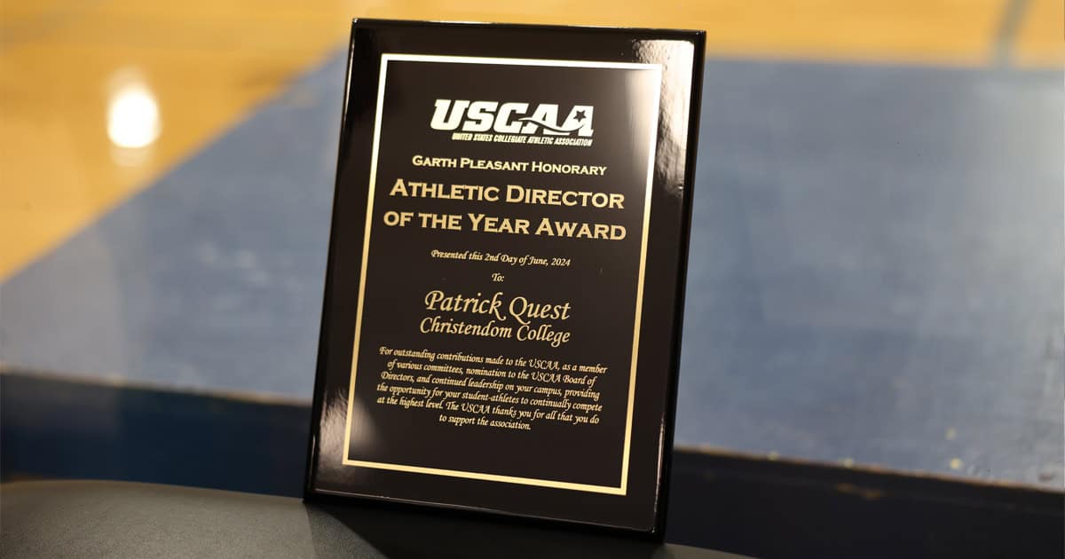 Quest's award from the USCAA.