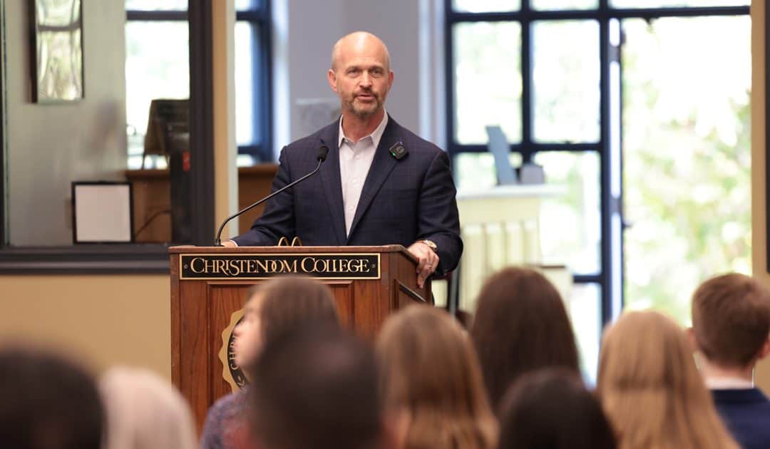 Heritage Foundation’s Roberts Extols Christendom College’s Liberal Arts Education