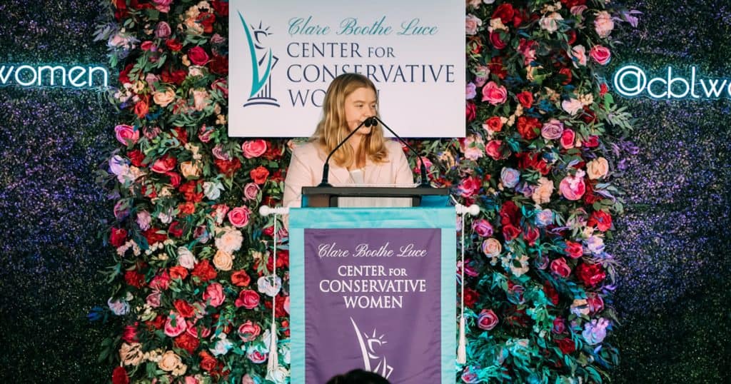 Junior Leah Mergener was also inducted into the Luce Honor Society during the event for her service to the CBL both as an intern and as an employee.