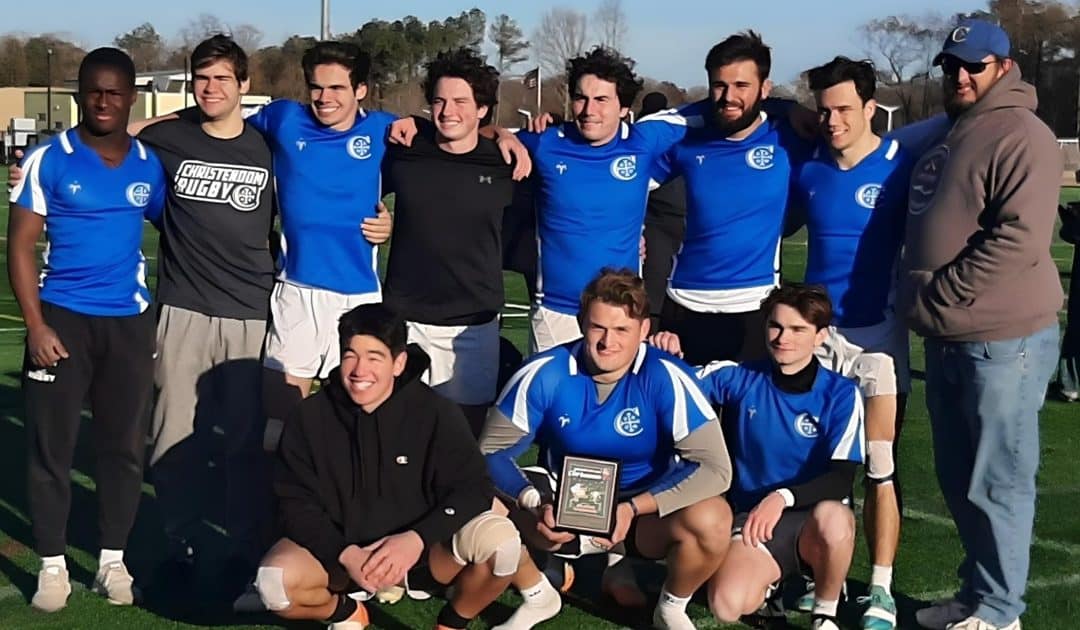 Christendom Men’s Rugby Dominates Christmas 7s, Seals Dramatic Championship Victory