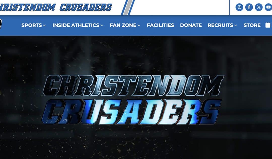 Christendom Athletics Launches New Website