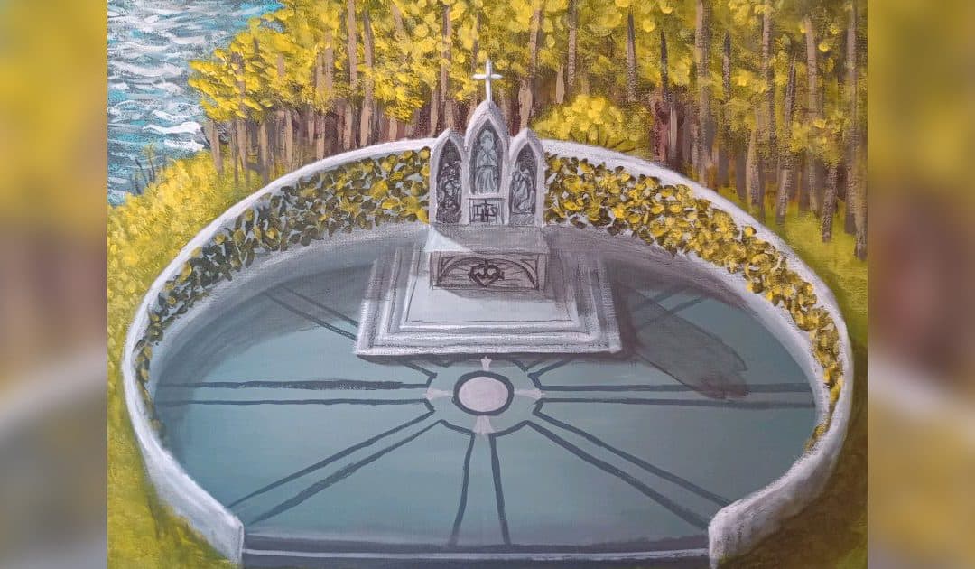 Students Begin Construction of Our Lady of Lourdes Shrine on Campus