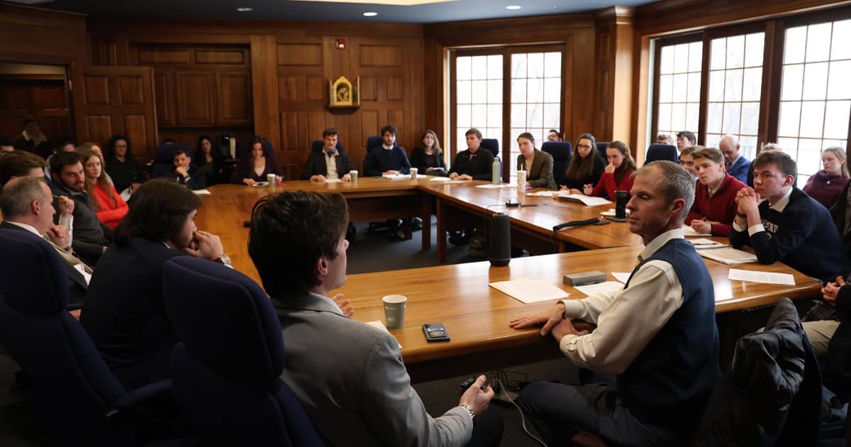 The new series gives students the opportunity to engage directly with faculty research while fostering intellectual conversation between students and their professors beyond the classroom.