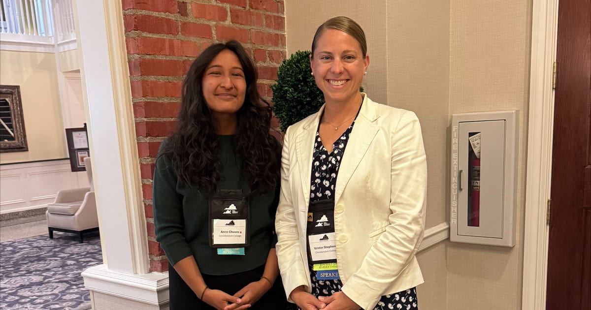 Chavez (left) and Stephens (right) both received awards at the conference.