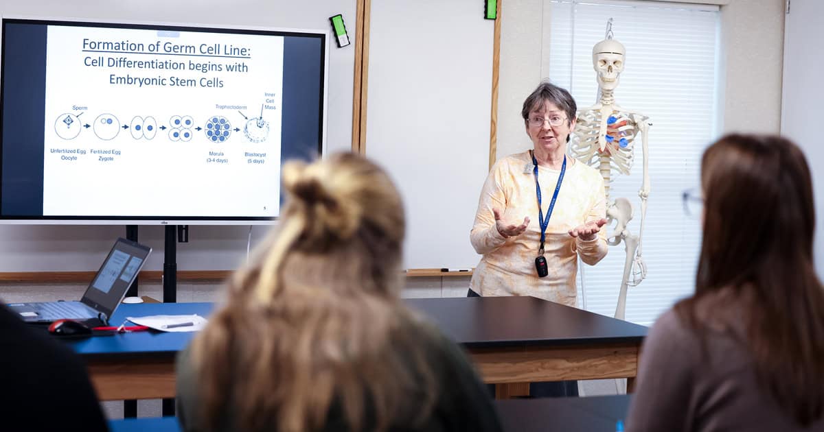 Dr. Aileen Foeckler, assistant professor of natural science at the college.