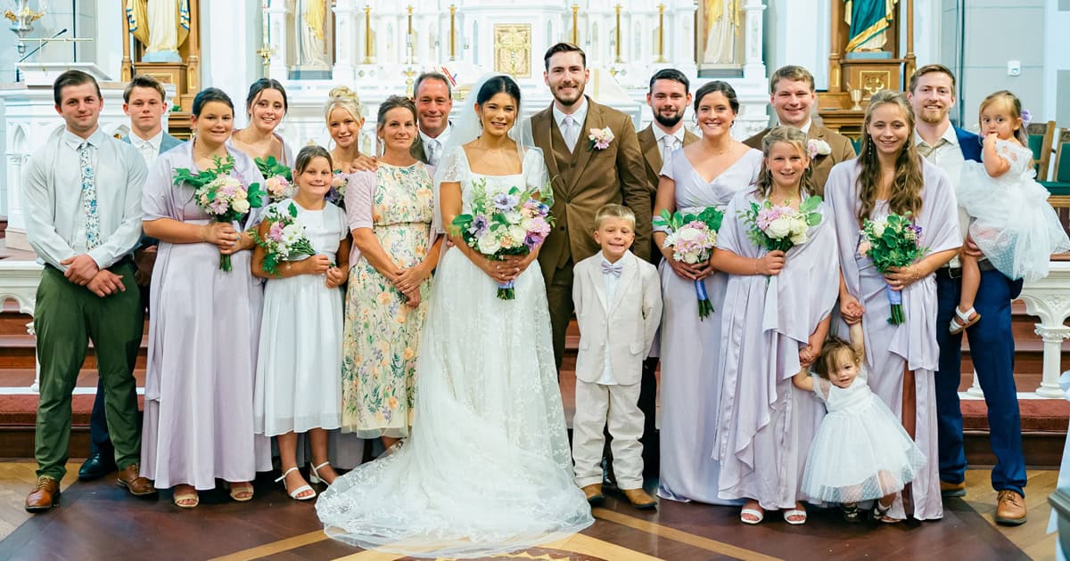 Peter Belleville and his family.